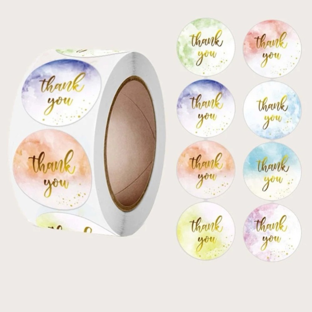 500 thank you stickers - Picture 1 of 2